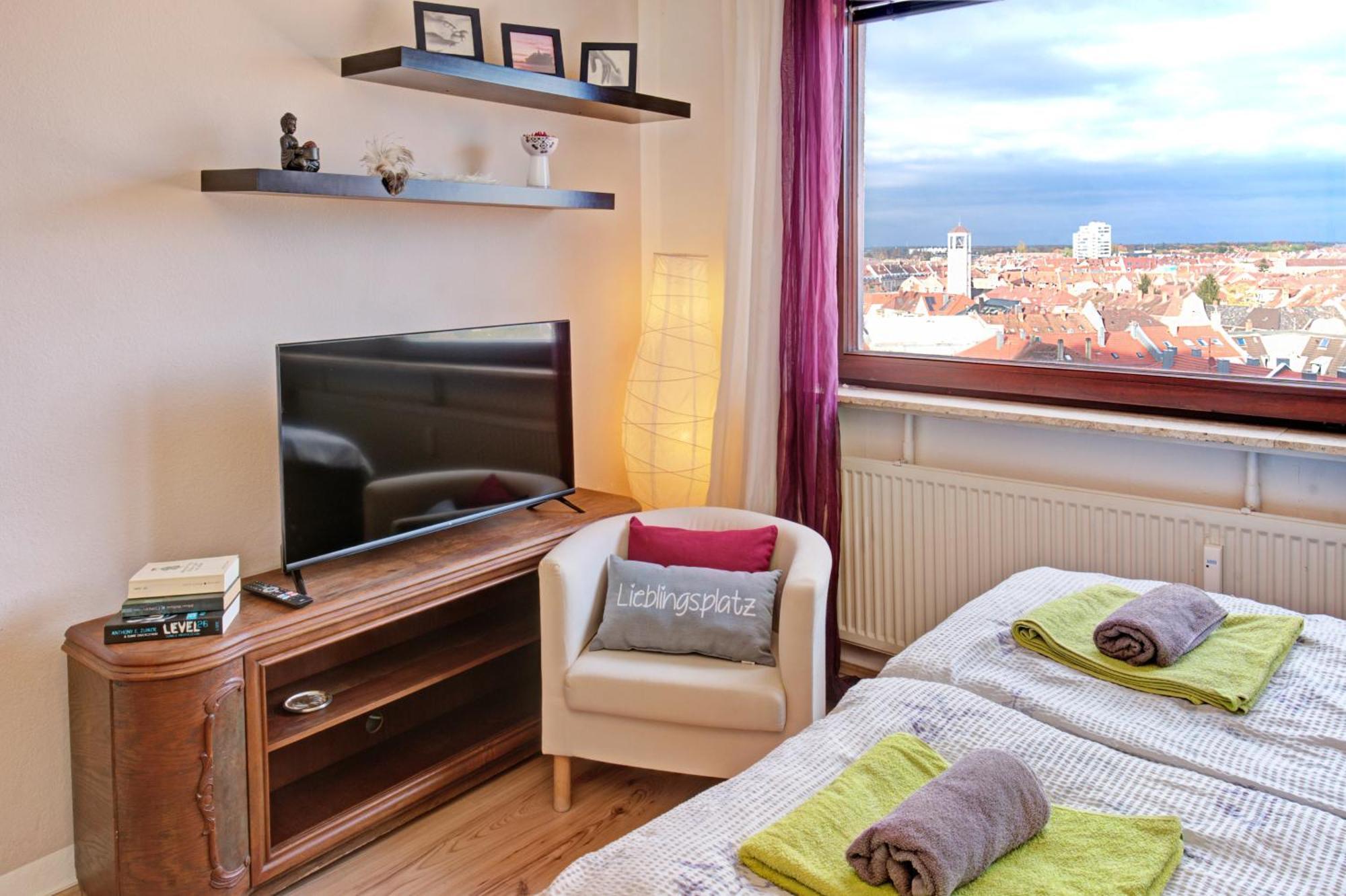 Blick Ueber Karlsruhe - Ferienwohnung Panorama Exterior foto